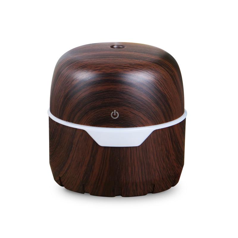 USB Rechargeable Silent Wood Grain Aroma Air Humidifier Dark wood grain