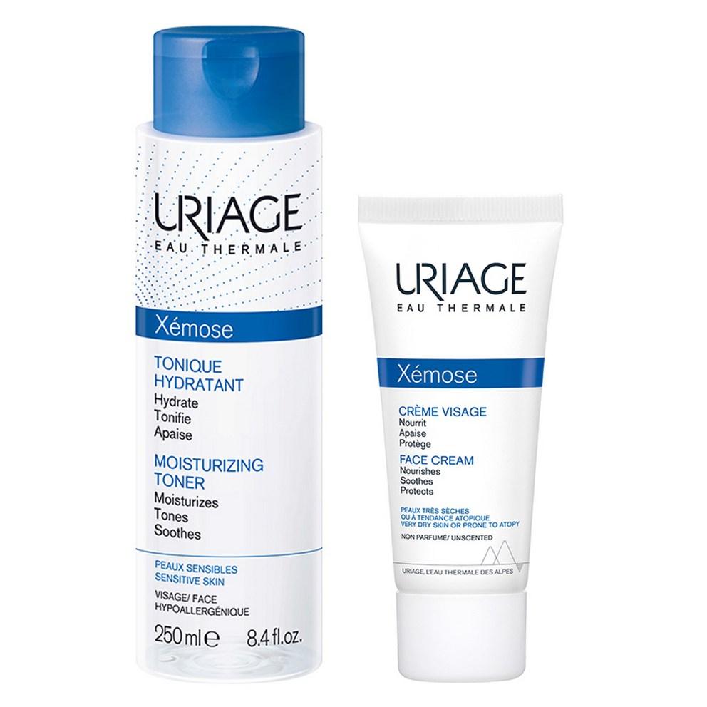 [Uriage] Набор: Тоник Xemose 250 мл + Крем для лица Xemose 40 мл