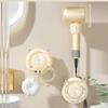 Space-Saving Corner Hair Dryer Bracket No Punch Adhesive Wall Mount Bathroom Storage Organizer Shower Organizer