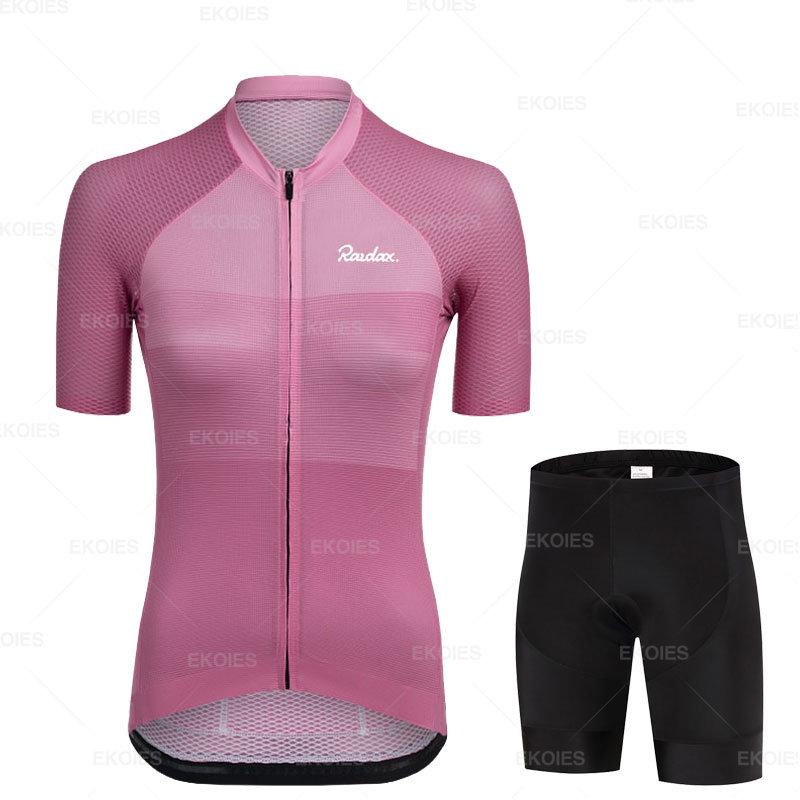 Woman Cycling Clothing Summer Short Sleeves Cycling Set Ropa Ciclismo Cycling Jersey Set Bicycle Clothing Riding Bike Clothes