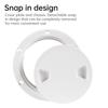 Boat-Ready White Round Non-Slip Inspection Hatches - Sizes 4" 6" 8" with Detachable Cover - ABS Plastic Screw Out Access Hatch 7