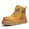 Autumn and winter solid color dirt-resistant high-top Martin boots hard-soled wear-resistant boots outdoor non-slip stitching labor insurance shoes