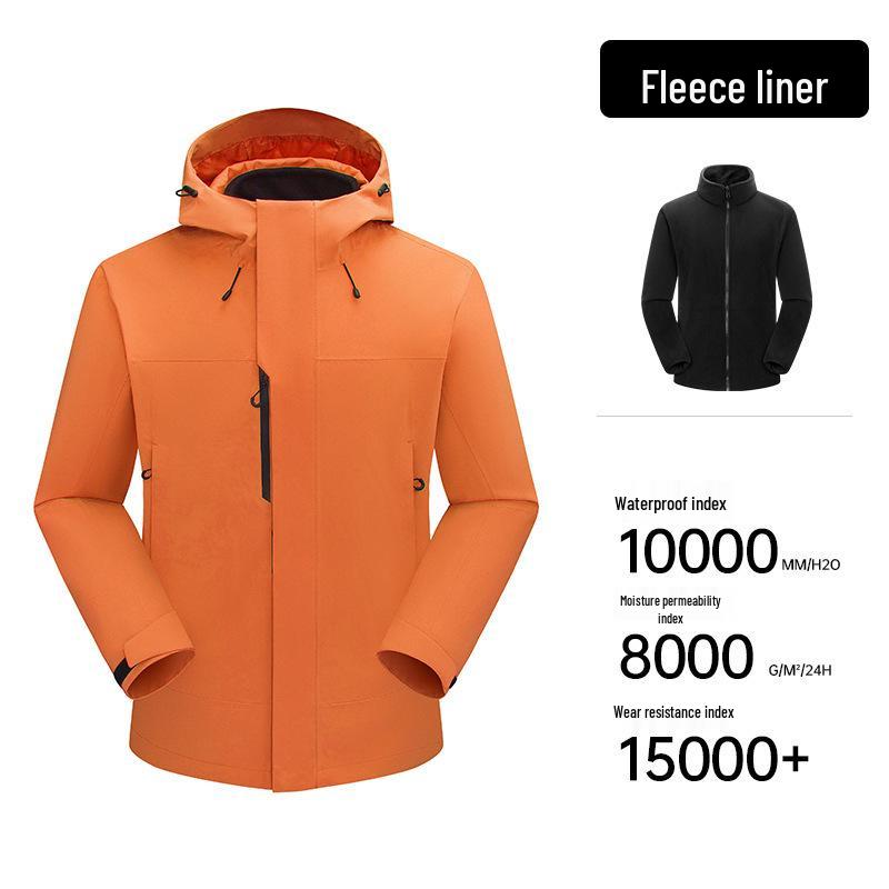 Luotuo Women s 3-in-1 Winter 2026 Water & Windproof Fleece Shell Jacket 2XL