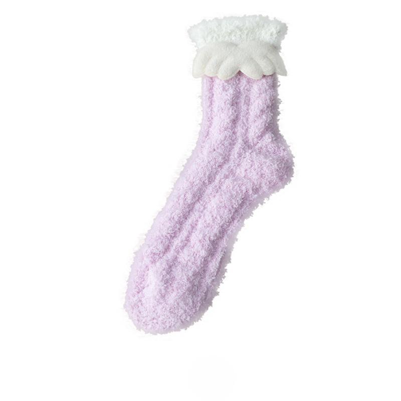 Female Autumn and Winter Thickened Sleep Lovely Month In The Tube Socks