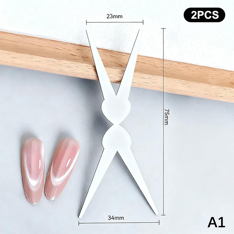

French Dual Ended French Cat Eye Magnet Tool Y-Shaped Plate Magnetic Auxiliary Tool Gel Polish Magnet Rod Tool Diy