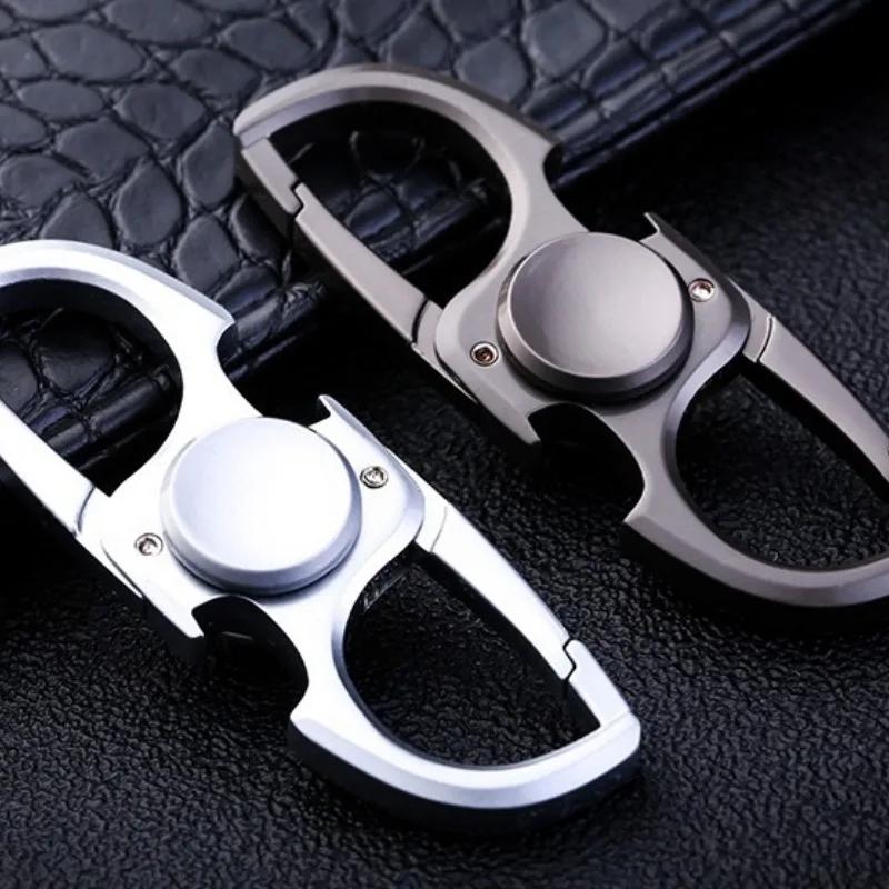 Fidget Keychain Spinner Edc Metal Relieve Stress Reducing Toys Bottle Opener Spinning Top Gyroscope Antistresse Cool Things Gift