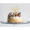 AHAORAY Hello 40 Cake Topper - Gold Glitter 40th Birthday Cake Decorations - 40 Wedding Anniversary Party Cake Decor