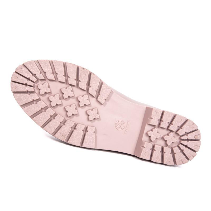 Rain Shoes Women's Pink Fashion Rain Shoes Boots Adult Water Boots Medium Tube Water Shoes Waterproof, Non-slip and Rain Boots Adult