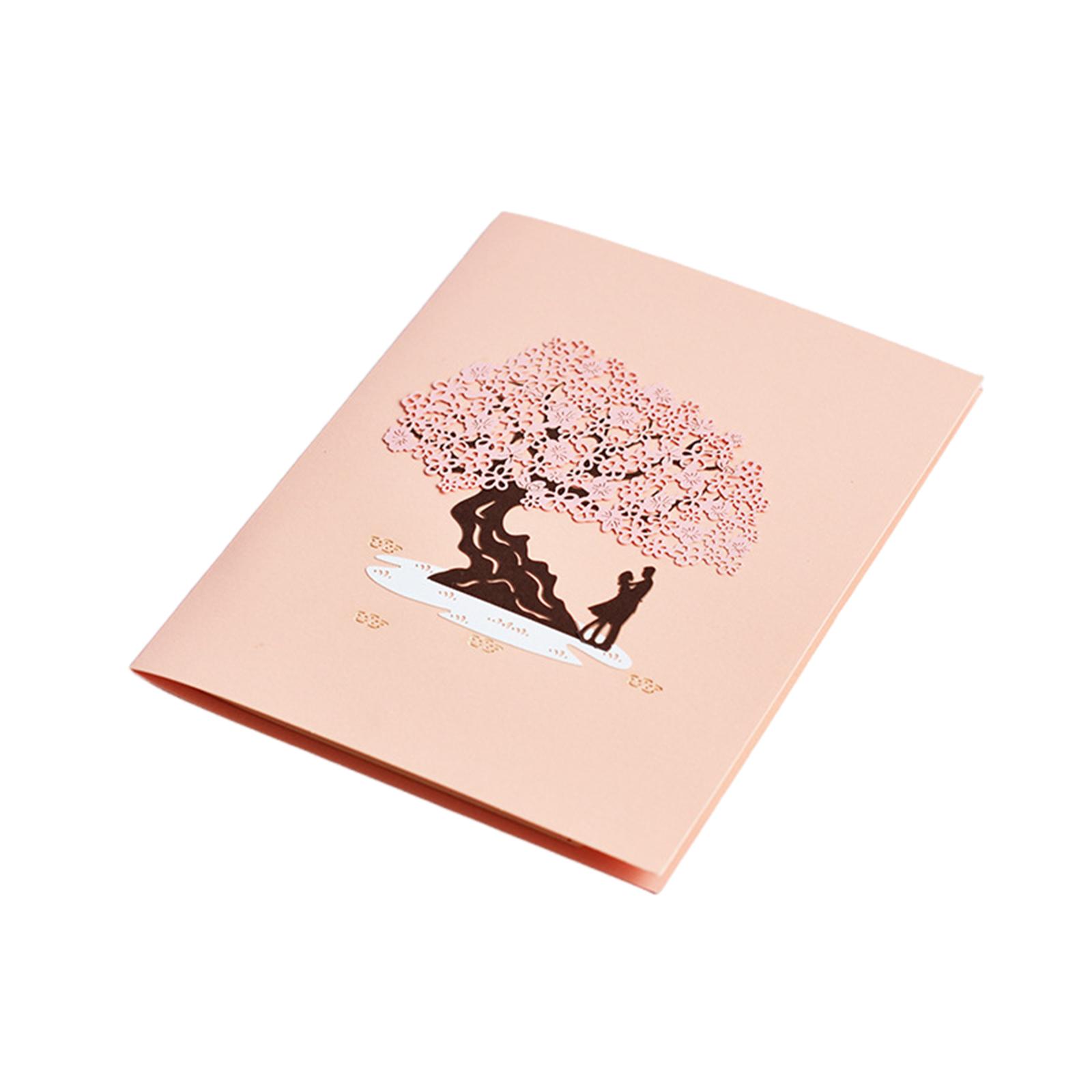 

Blossoms Popping Up Wedding Anniversary Card, 3D Love Card, Valentines Gift For Her, With Envelope And Blank Note One Size