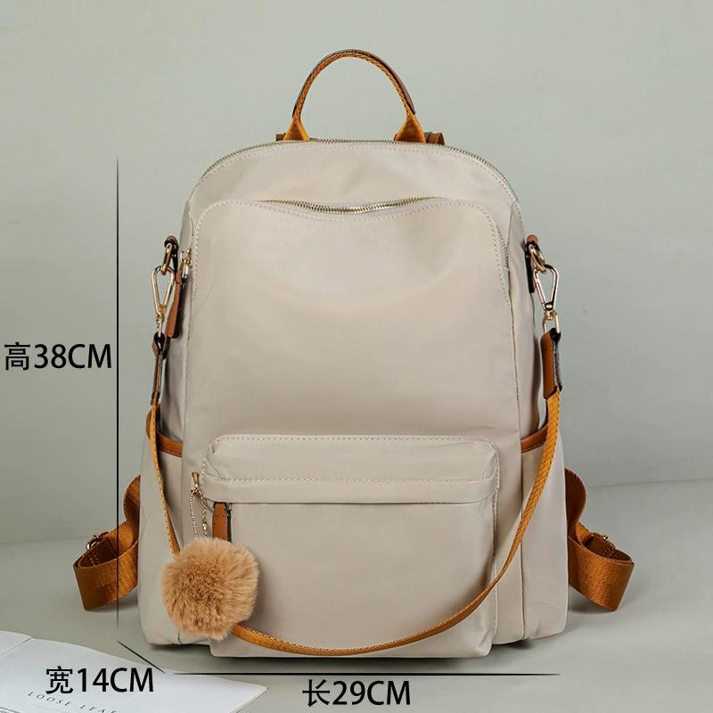 Modischer Damenrucksack Leichter Oxford-Stoff Geräumig für Reisen & Studium Minimalistischer Wasserabweisender Tagesrucksack