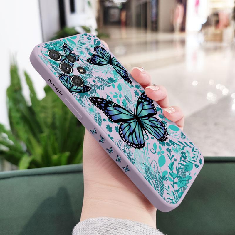 Coque Papillon Aurore Pour Samsung A56 A54 A36 A34 A26 A24 A14 A73 A53 A33 A23 A13 A17 A16 A07 A06 A52 A72 A32 A15 A25 A35 A55 5G