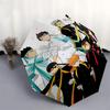 1pc Outdoor Umbrella with Haikyuu! Characters - Automatic Opening/Closing, Portable 3-Fold Design, 8-Rib Iron Frame - Perfect Gift for Fans, Trav