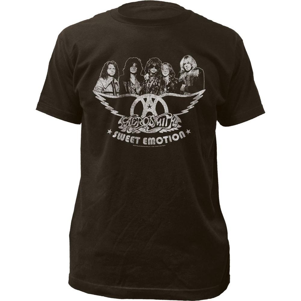 Aerosmith Sweet Emotion Mens T Shirt Music Classic Concert Rock Band Tee Black Unisex T-Shirt Graphic Tee S