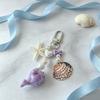 Bag Charm Ocean Pearls Shells Mobile Phone Pendants Bead Beads Mini Dolphin Bags Hanging Charm Purse Keychains Ornaments