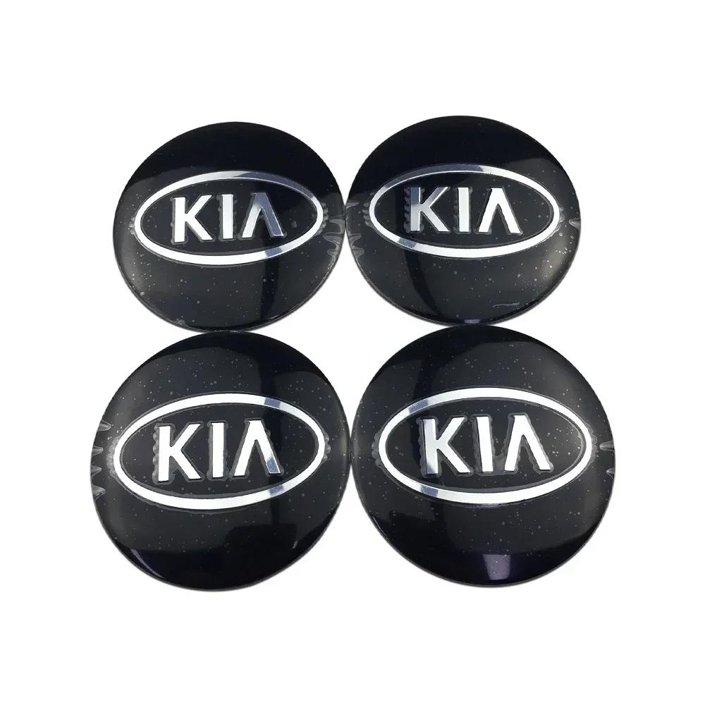 2026 Hot Car Sticker 56mm/60mm/65mm Car Wheel Center Hub Decal Stickers for KIA Sportage K2 K3 K5 K9 Rio Soul Sorento Ceed Pican