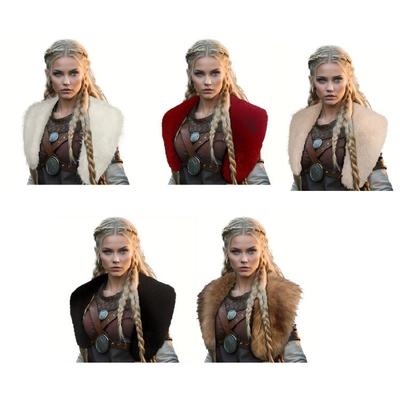 Halloween Cosplay Collar Anime Plush Shawl Cloak For Indoor Outdoor Use Lightweight Cold Weather Essential Layer