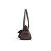 Motorcycle Style Multiple Pockets Design Large Tote Glossy Split Cow Leather Women Handbag Vintage Shoulder Bag Long Handle