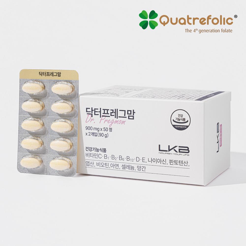 LKB Dr. Preg Mom - All-in-One Active Folic Acid 1,000µg x 100-day supply 4 pcs 400 tablets