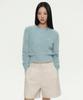 MUSINSA STANDARD WOMAN Women'S Fuzzy Crew Neck Knit [Pastel Blue]