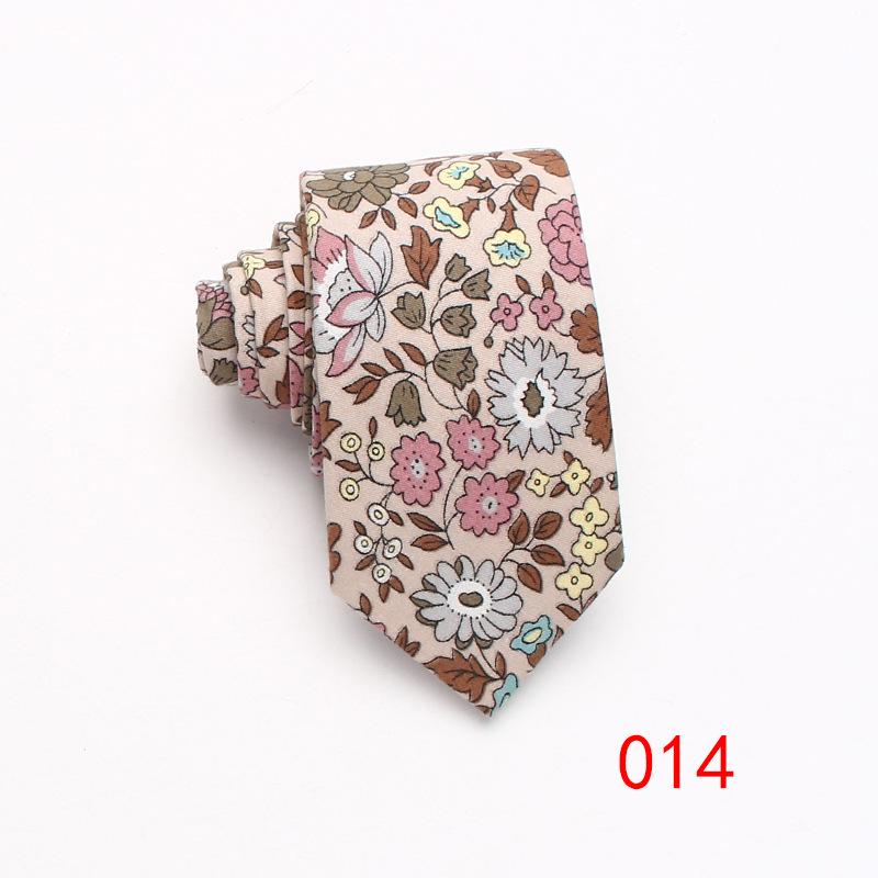 Jacquard Cotton Tie 7Cm Tie Men'S Business Dress, Work Casual Tie