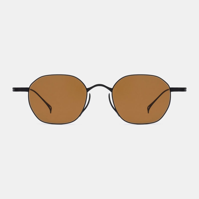 MATTEPUZ MP-14 TITANIUM BROWN SUNGLASS BLACK