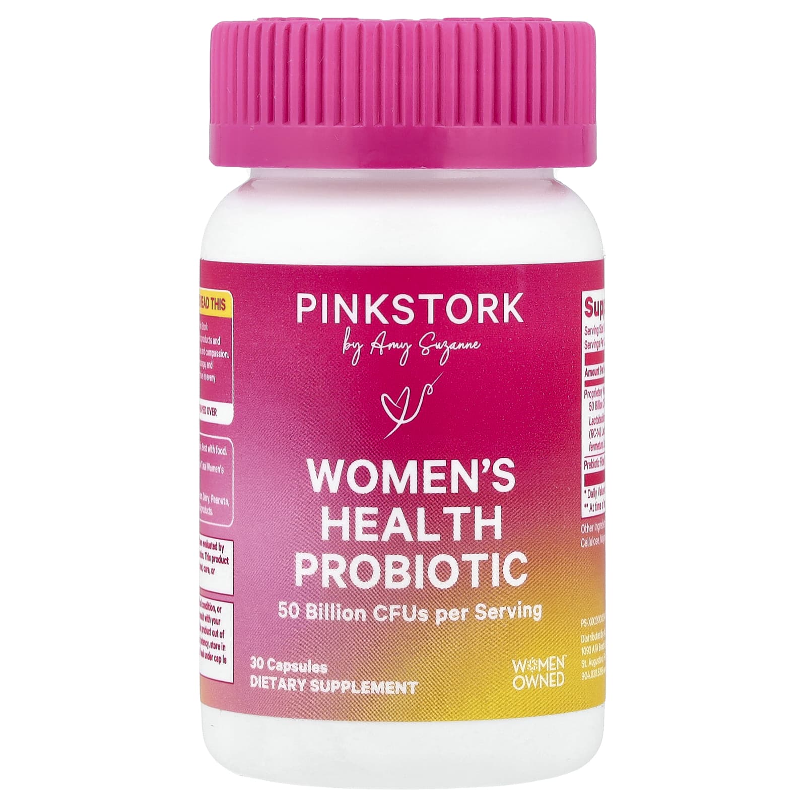 

Pink Stork, Women s Health Probiotic, 30 Capsules