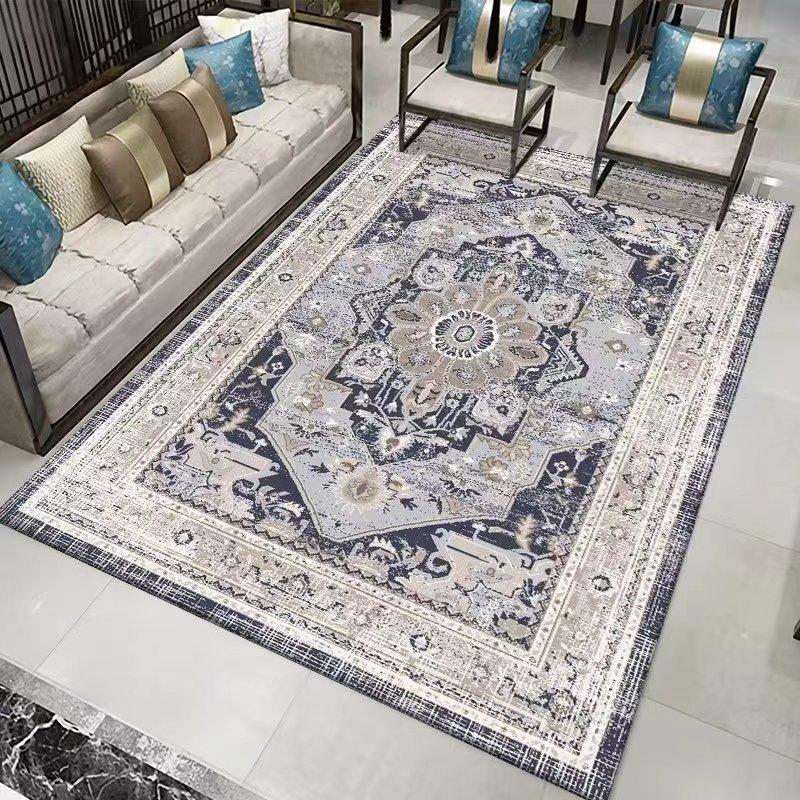 

Коврик для гостиной с цветочным узором, моющийся современный коврик для спальни, прихожей, лаунжа, мягкий, роскошный, нескользящий, толстый, элегантный, мечтательный пейзаж, модный 100*160CM