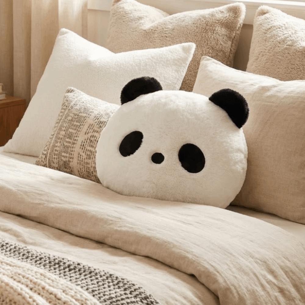 Heimdekoration Plüsch-Panda-Kissen Schlafzimmer Sofa Panda Wurfkissen Geburtstagsgeschenk