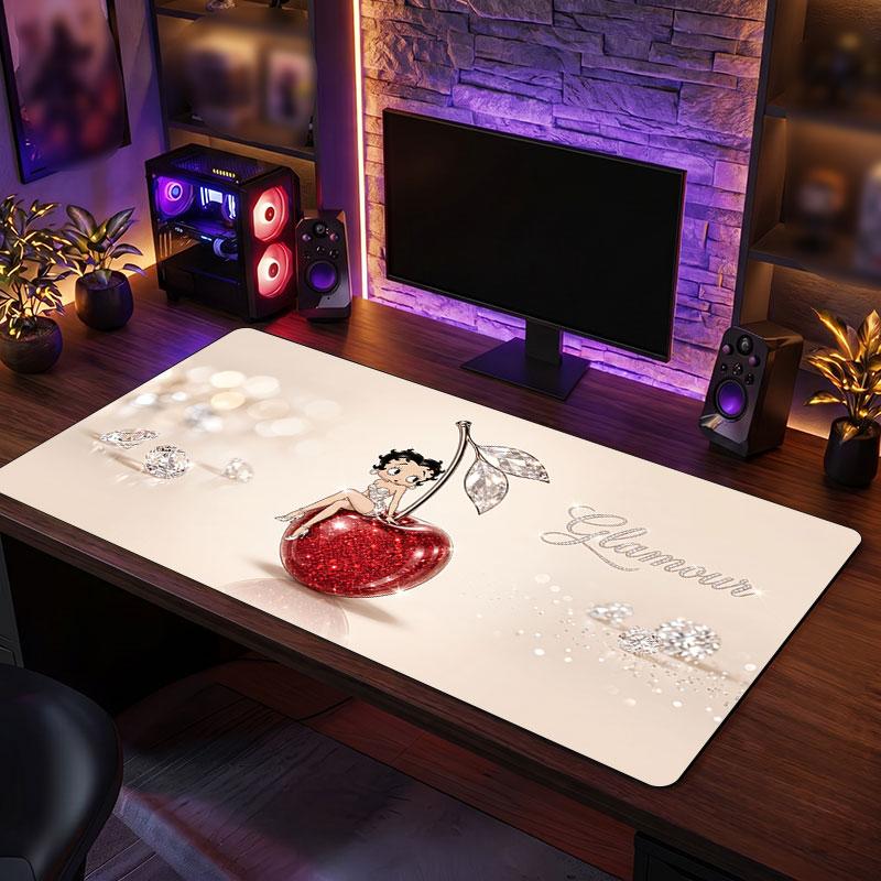 Big Mouse PadBetty Boop Extended Soft Desk Mat Gaming Office Computer Table Decor Mat