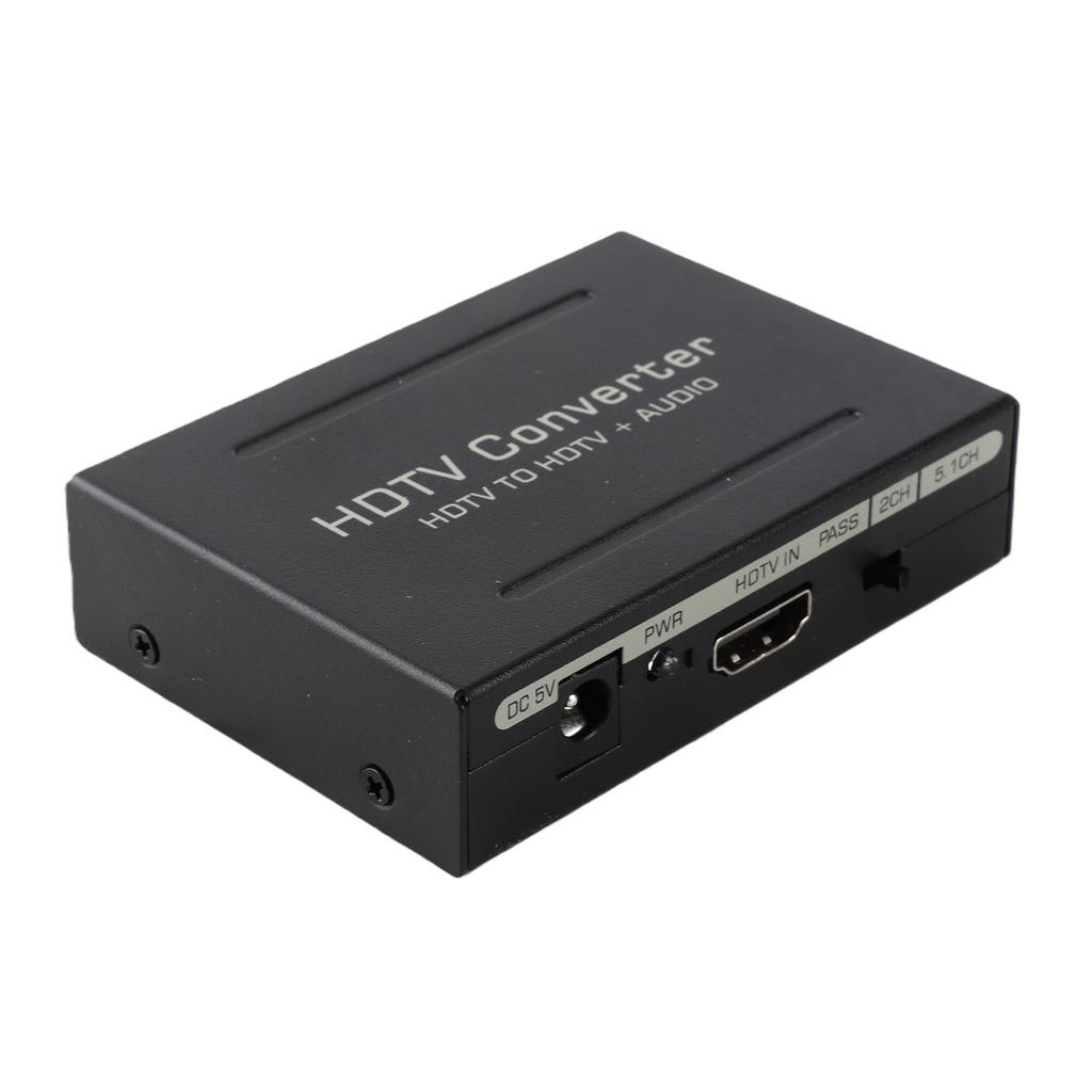 Audio Extractor Converter HighDefinition Multimedia Interface To AUDIO+ SPDIF+ R L(Black )