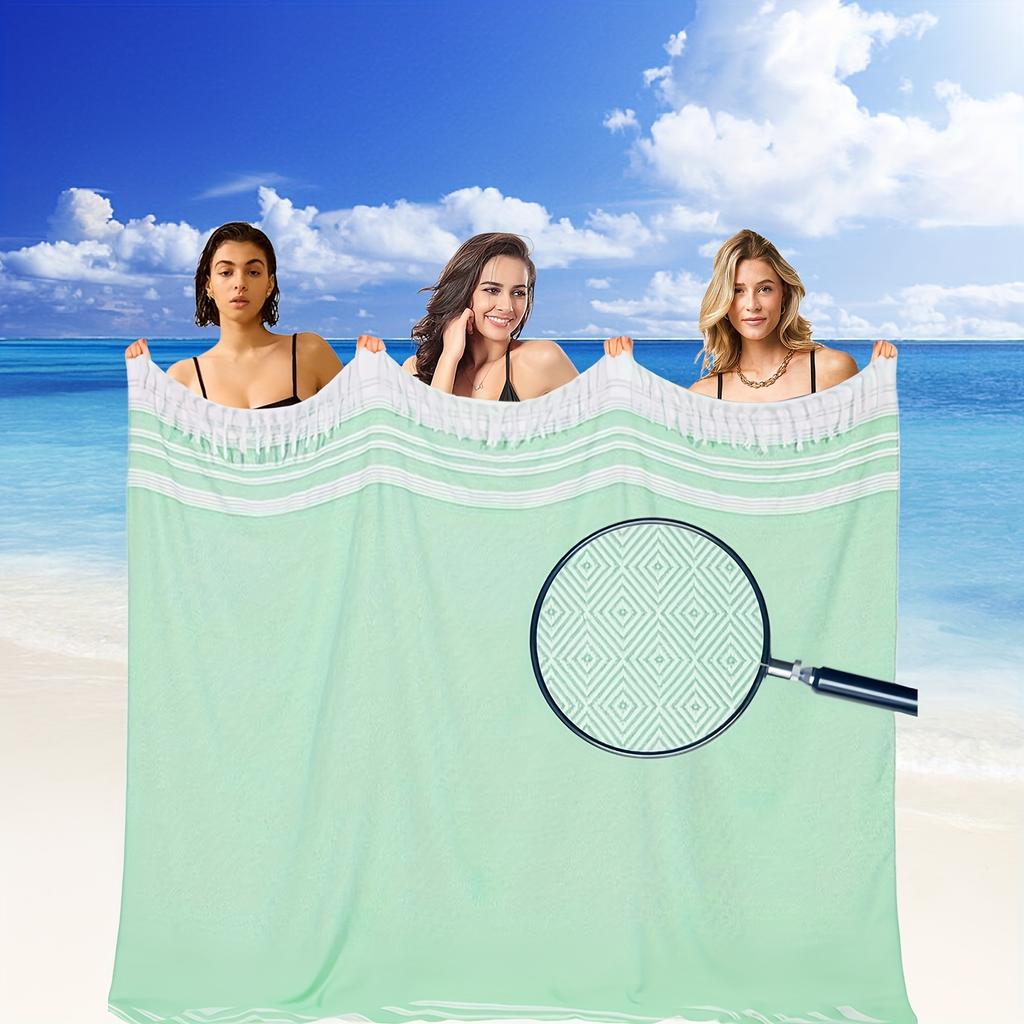 Extra Large Turkish Beach Towel Quick Dry Soft Sand Free Bohemian Blanket For Men Women Perfect Gift Vacation Pool Yoga