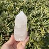 Natural Carved Pink Quartz Rose Crystal Point for Reiki Healing