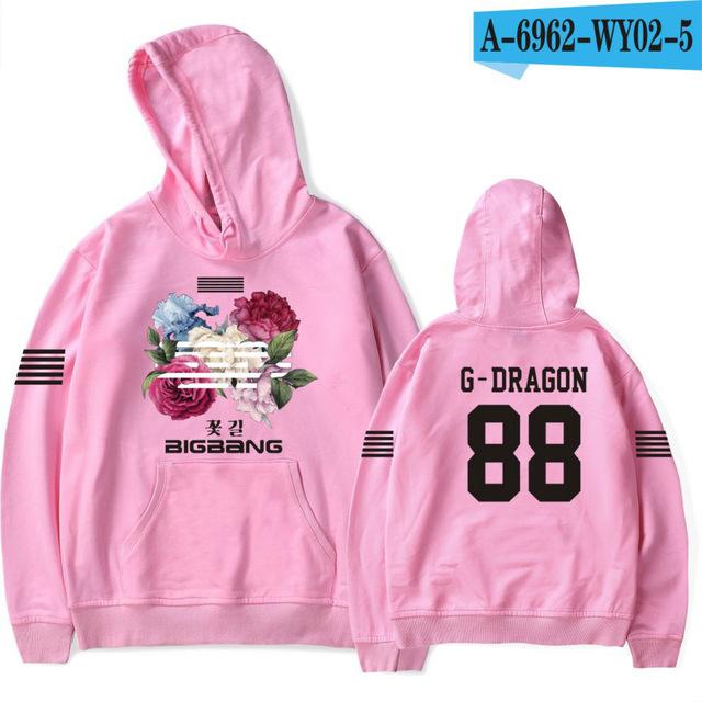 Welttournee Hoodie G Dragon Gleiche Sportbekleidung Herren und Damen Herbst Warmer Fleece Hoodie Kpop Bigbang Fan Hip Hop Kostüm