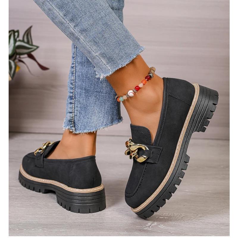 Woman Shoes Comfortable Women's Loafers With Heels Casual Shoes Elegant Heel Zapatos De Mujer New Slip-on Shoes Women Footwear