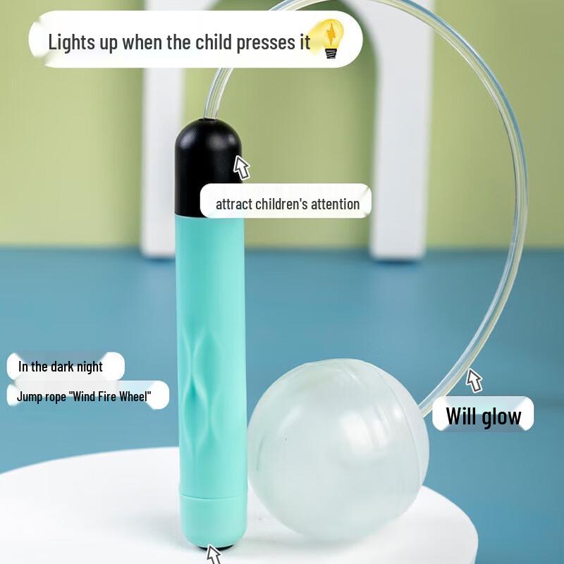 Miflame Luminous Color-Changing Cordless Jump Rope Set