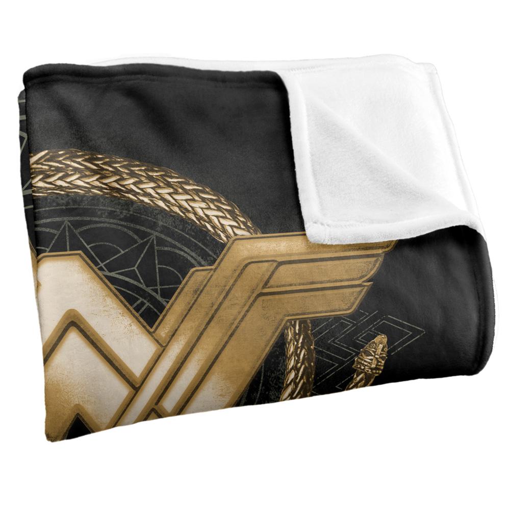 Wonder Woman Gold Logo Blanket