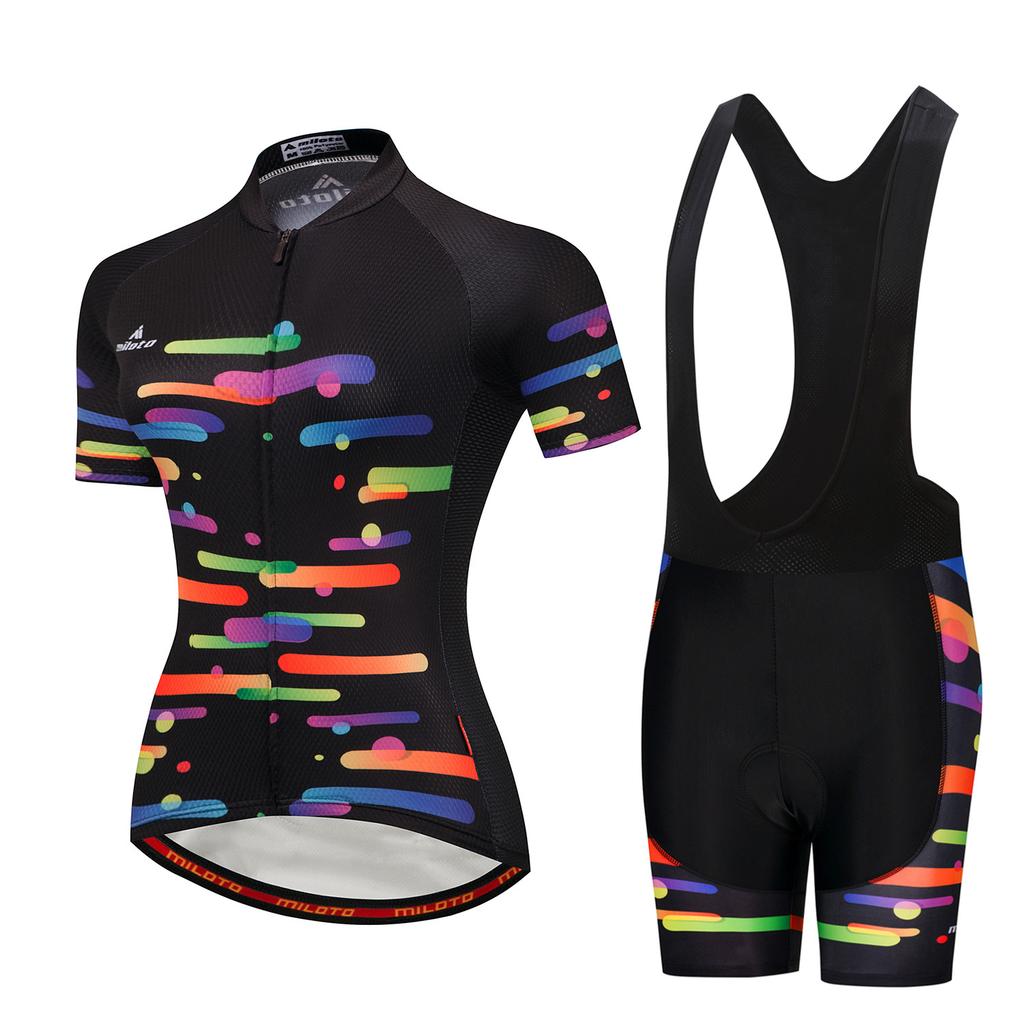 Running Suit, Short-sleeved Strap Set, Women's Cycling Suit, 2026 Summer Breathable Cycling Suit Set, Cycling Event Cycling Suit Outdoor