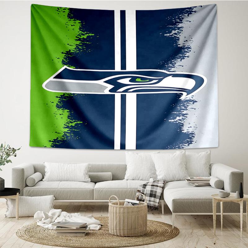 Seattle Seahawks Logo Tapestry Hanging for Bedroom,Livingroom, Playroom,Decor Art Room Wall Tapestry Holiday and Birthday Gifts
