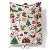 Christmas patterns Printed Blanket for Sofa Bed Travel Camping Living Room Office Conditioning Blanket for All Seasons Gifts