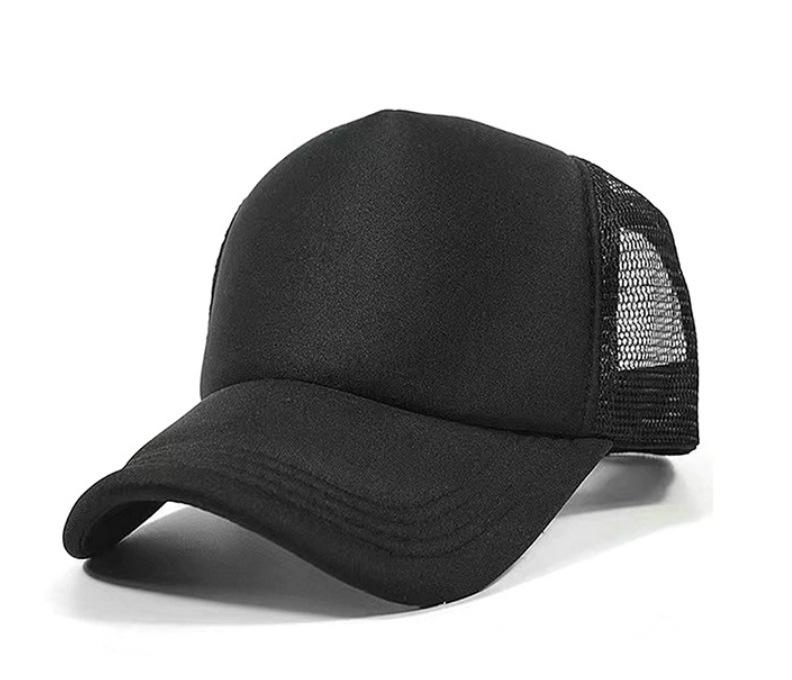 Wholeasle Custom Logo Baseball Caps For Men Women Summer Half Mesh Sponge Breathable Advertising Hat Boys Girls Outdoor Sunshade