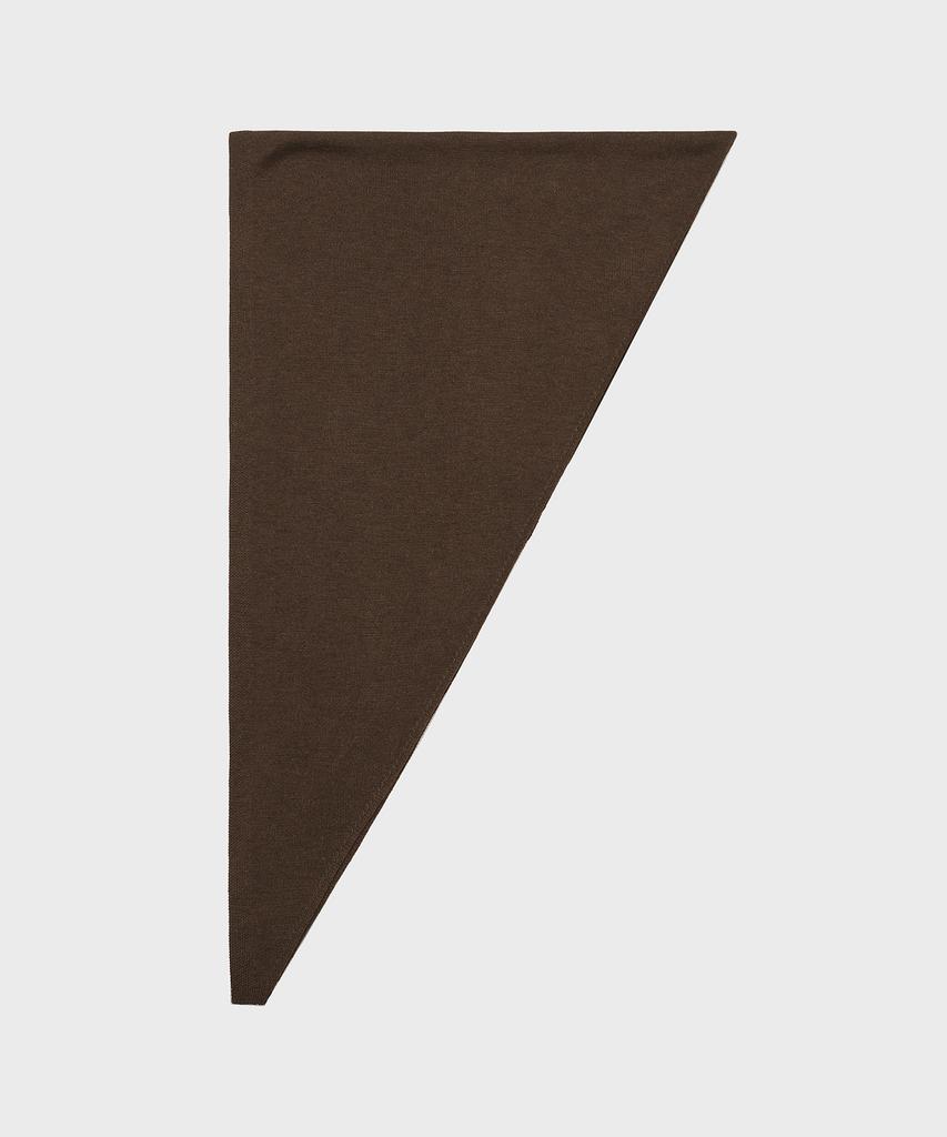 NOIRER FOR WOMAN Wool Layered Scarf (Brown)