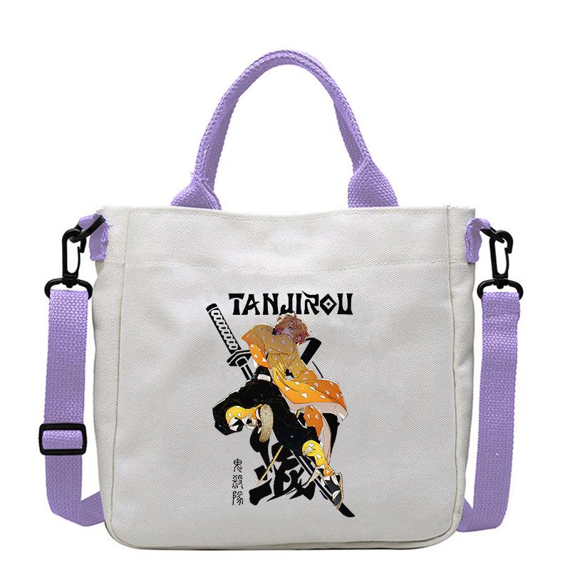 

Japan cartoon comics Zenitsu Agatsuma Printed Canvas Bag Shoulder Bag Tote Bag 7551 KTB 23x23x5CM