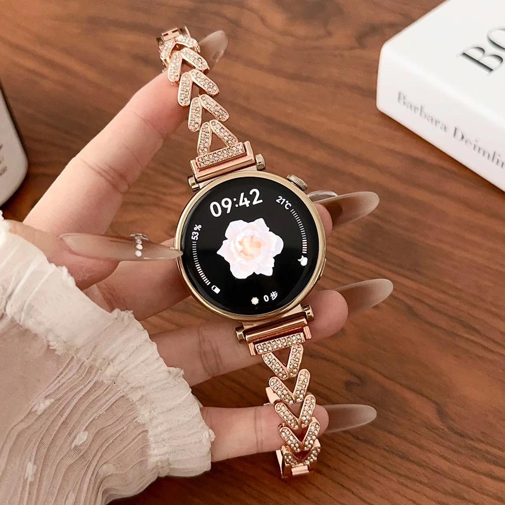 Diamant-Schlankes Armband für Huawei Watch GT6 Pro GT5 GT4 46mm Luxuriöses Damenarmband für Samsung Galaxy 7 5 6 4 Classic 40mm 44mm 42 47mm