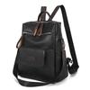 Backpack PU Soft Leather Texture Women Shoulder Bag Large Capacity Minimalist Travel Bag Fashion Commuter Bag