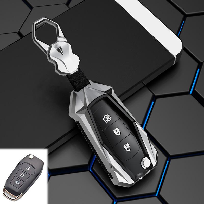 Zinc Alloy Car Remote Key Case Cover Shell For Ford Fusion Fiesta Mondeo Ecosport Kuga Escort Everest Ranger F150 Accessories