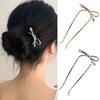Hair Stick Easy To Wear Bow Decor Hair Organizer Stick Parties Proms Festivals Cosplay Hair Clip Hair Accessory