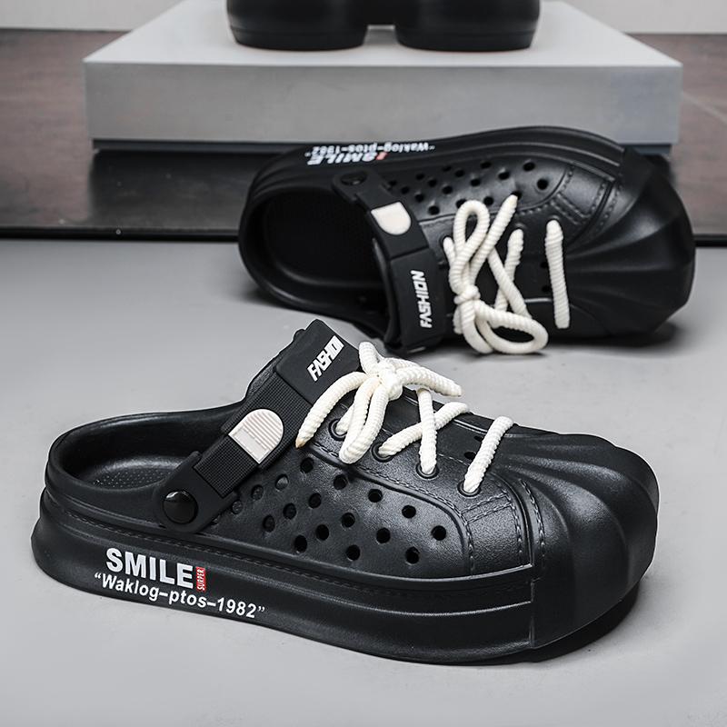 Мода Модные мужские пляжные сандалии Сабо для отдыха Удобные домашние тапочки Трендовая — фото 3