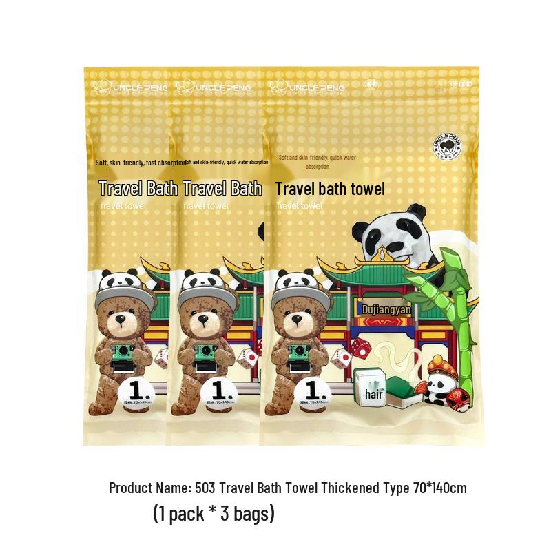 Disposable Compressed Travel Face Towel - Thick, Essential Washcloth for Business Trips & Portable Bath Use