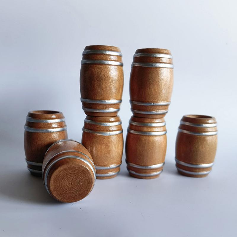 1:12 Minuscole Botte di Legno per Vino Rosso Mini Fusto di Legno Birra Design Carino ed Elegante per Accessori Decorativi Casa delle Bambole