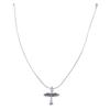 Pendant Necklace Multifunctional Adjustable Chain Length Waterproof Colorfast Cross Necklace for Women Men